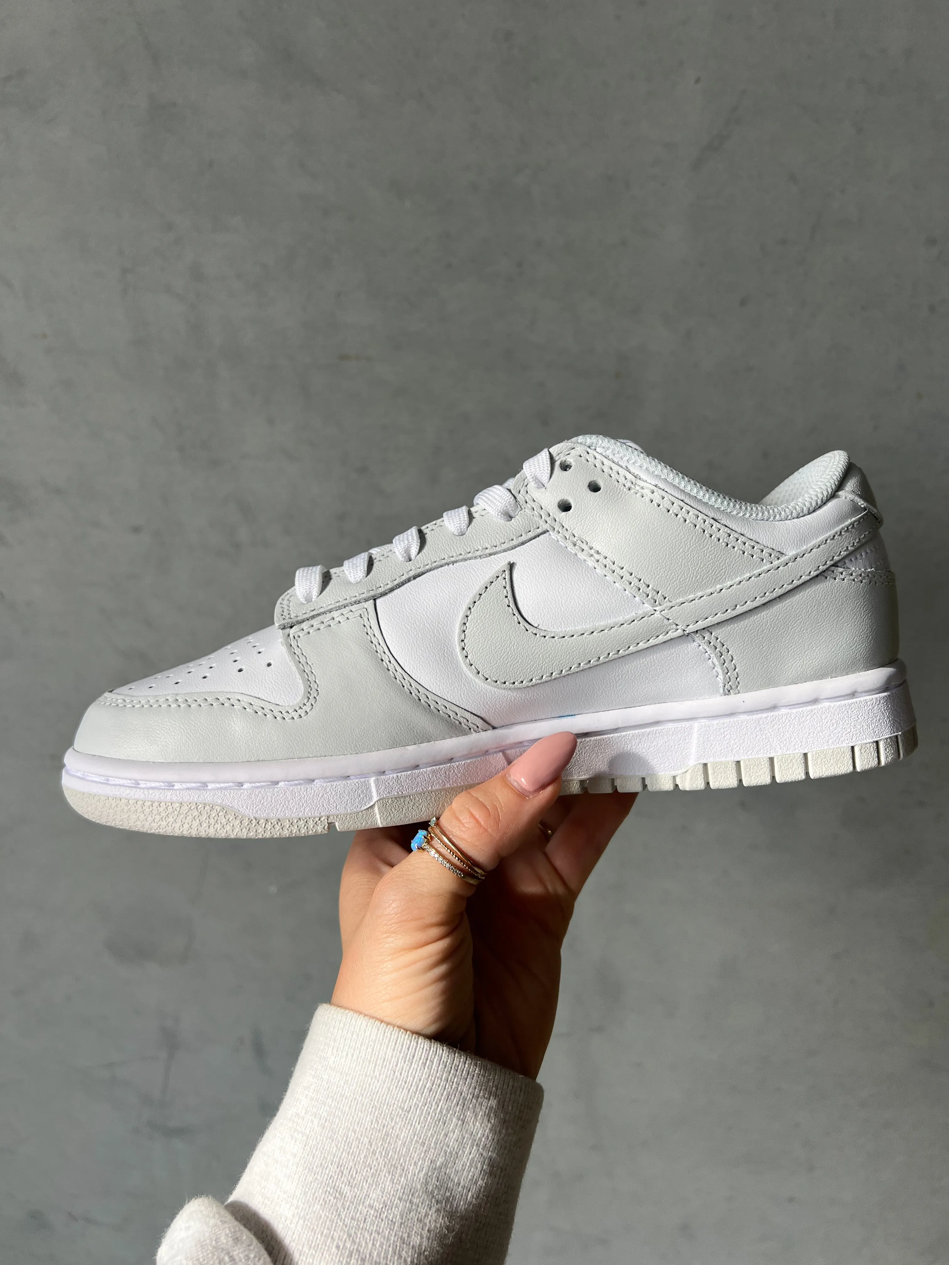 Silver Panda Swarovski Womens Nike Dunk Shoes