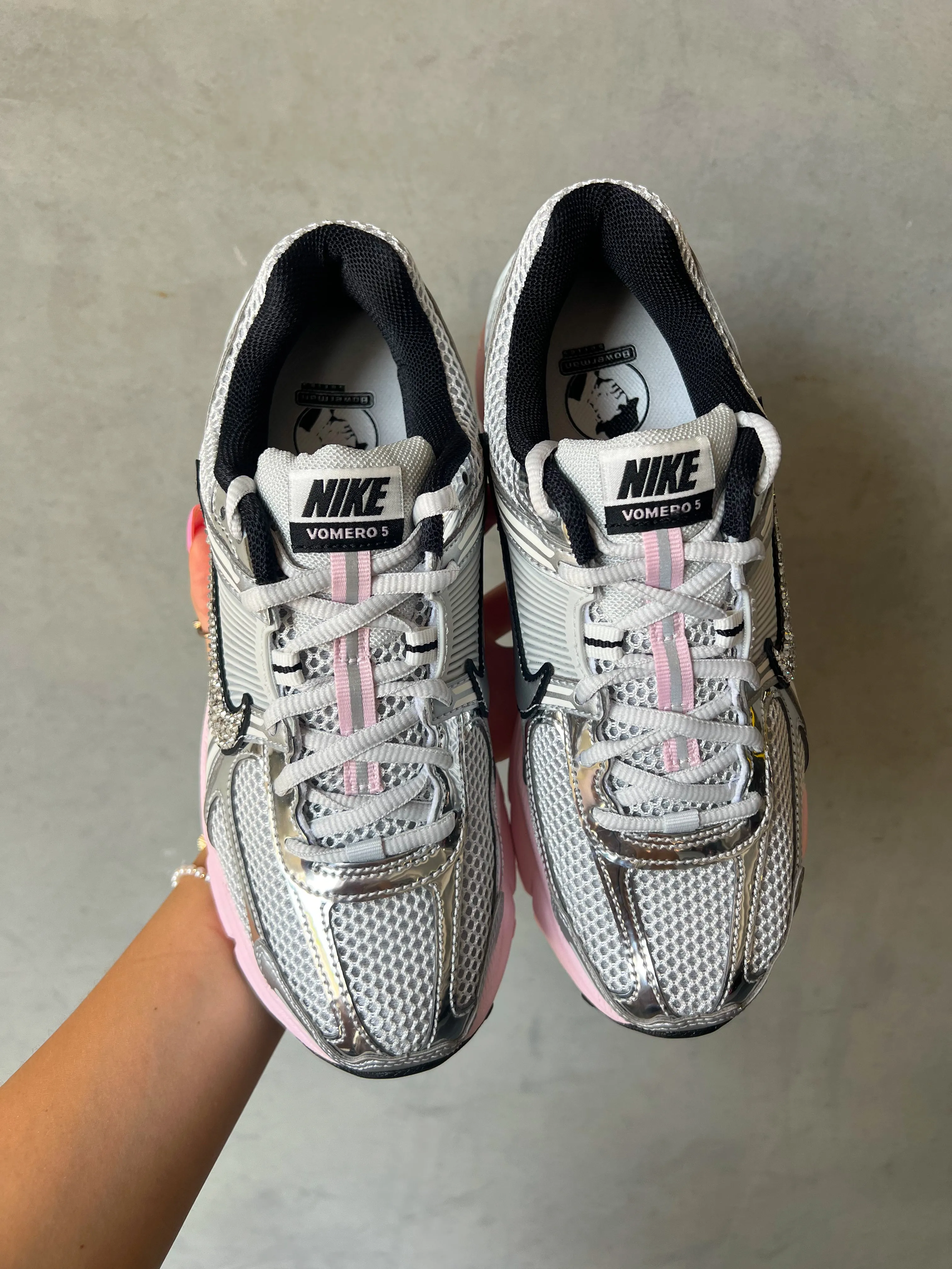 SIZE 7 Metallic   Bubblegum Pink Swarovski Womens Nike Shoes