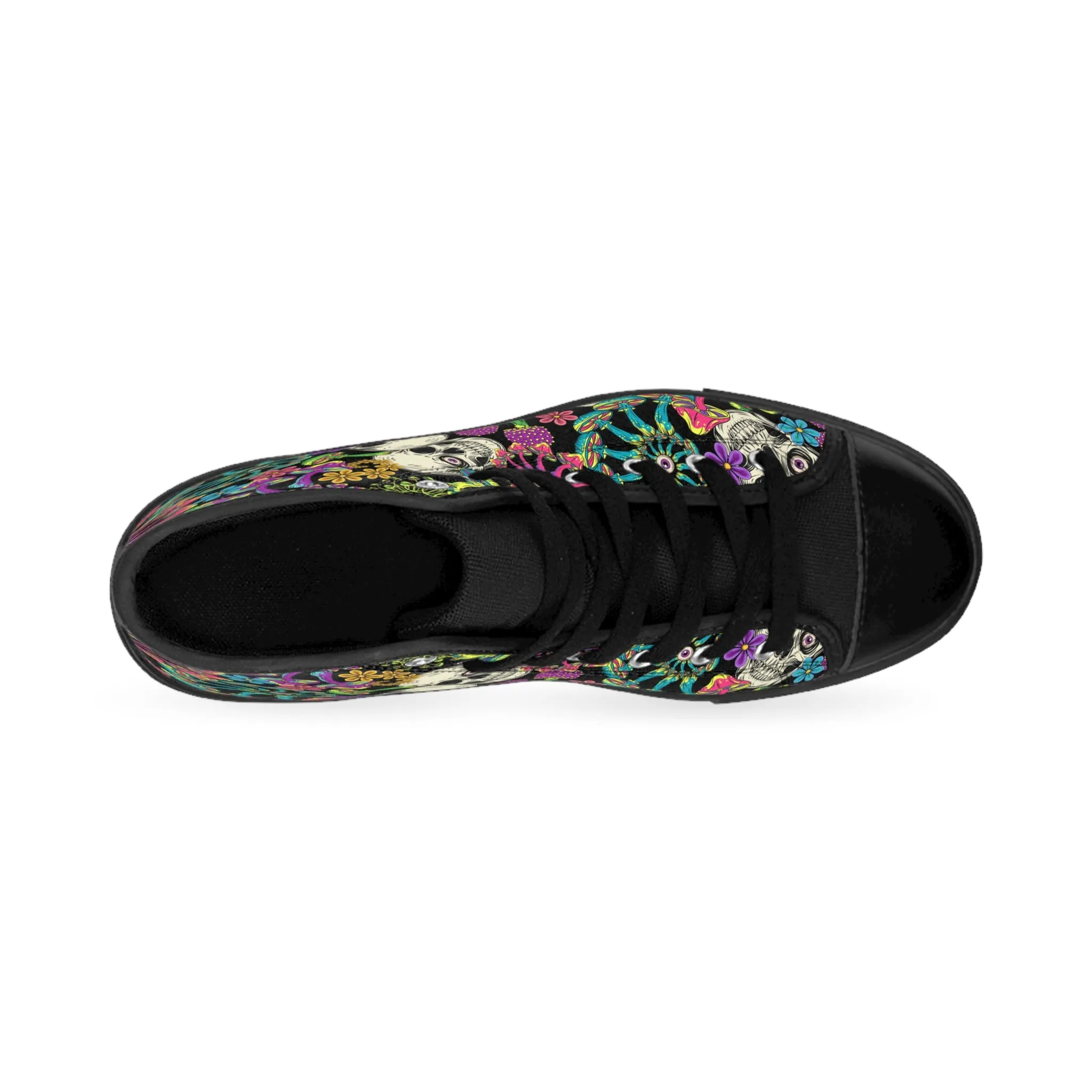 Skulls and Mushrooms Women's Classic Sneakers