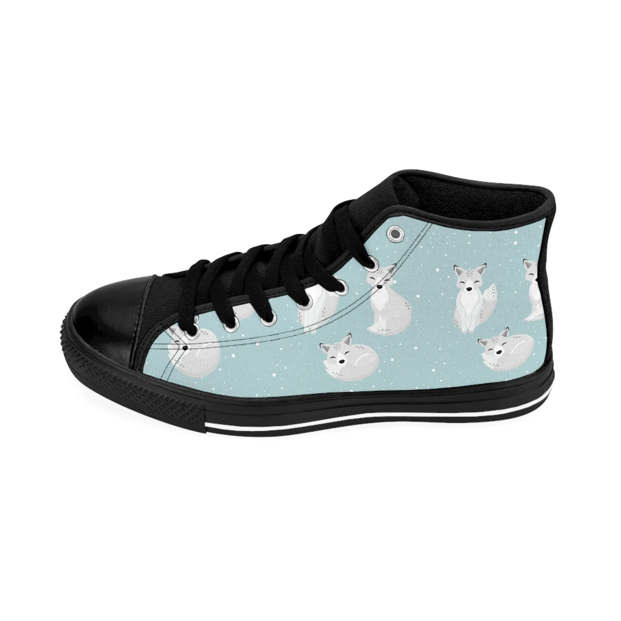 Snowy Arctic Fox Women's Classic Sneakers