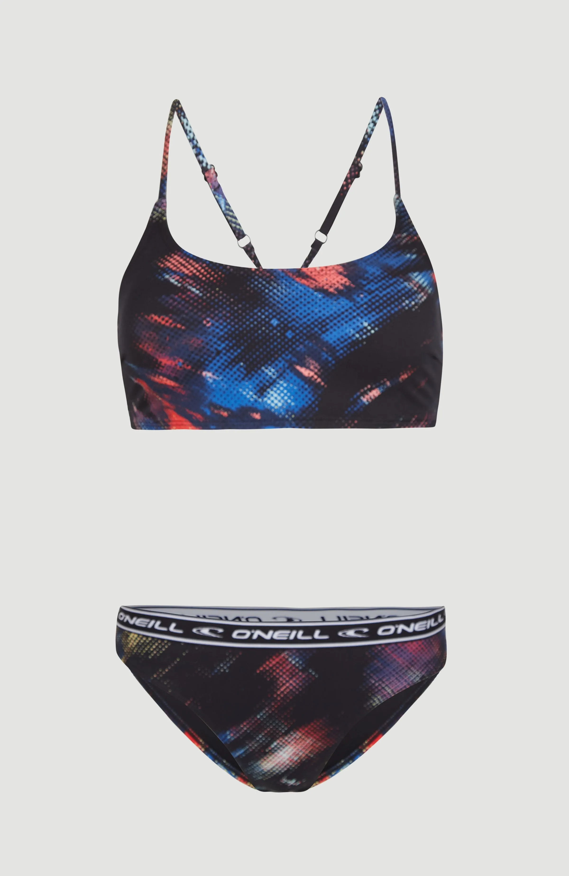 Sport Bralette Bikini Set | Black Future Fade