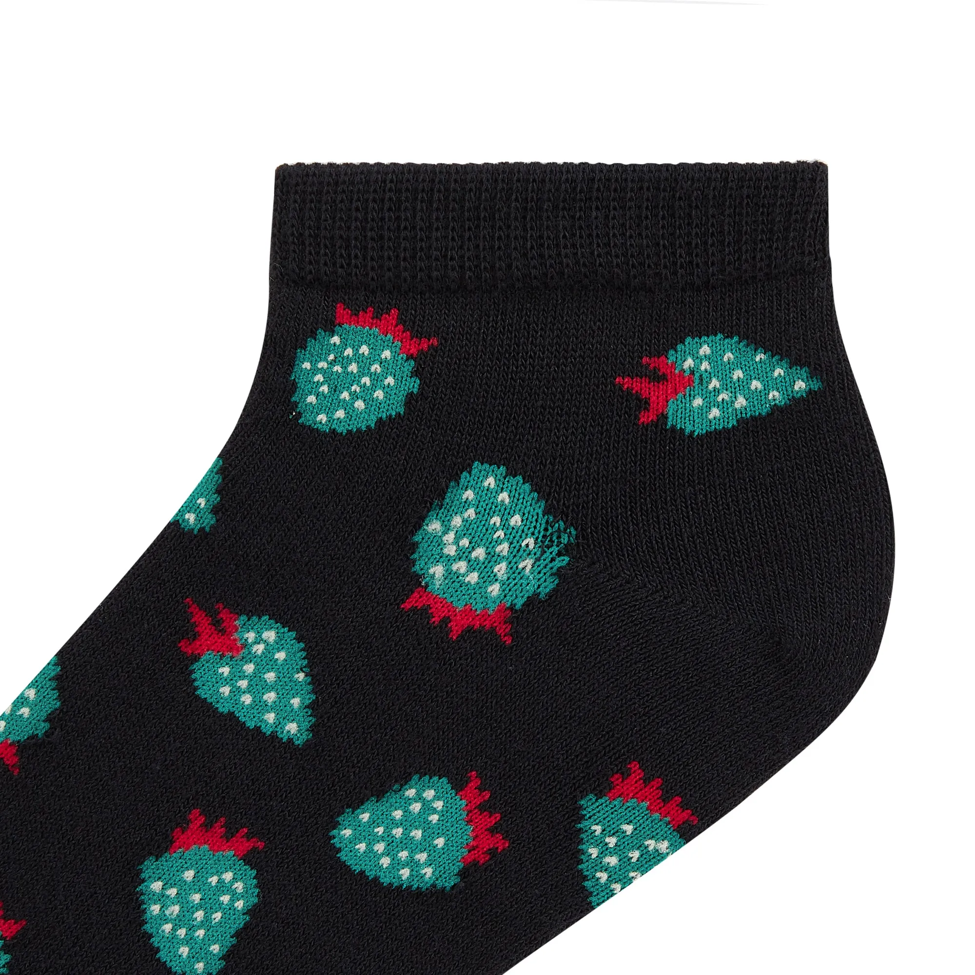 Strawberry Printed Ankle Socks