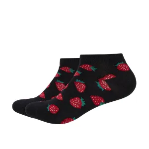 Strawberry Printed Ankle Socks