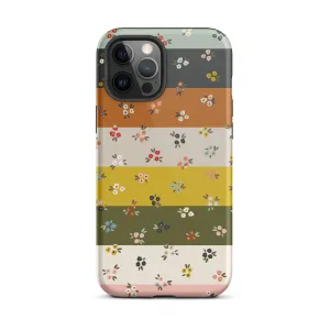 Striped Ditsy Floral Dual Layer iPhone case