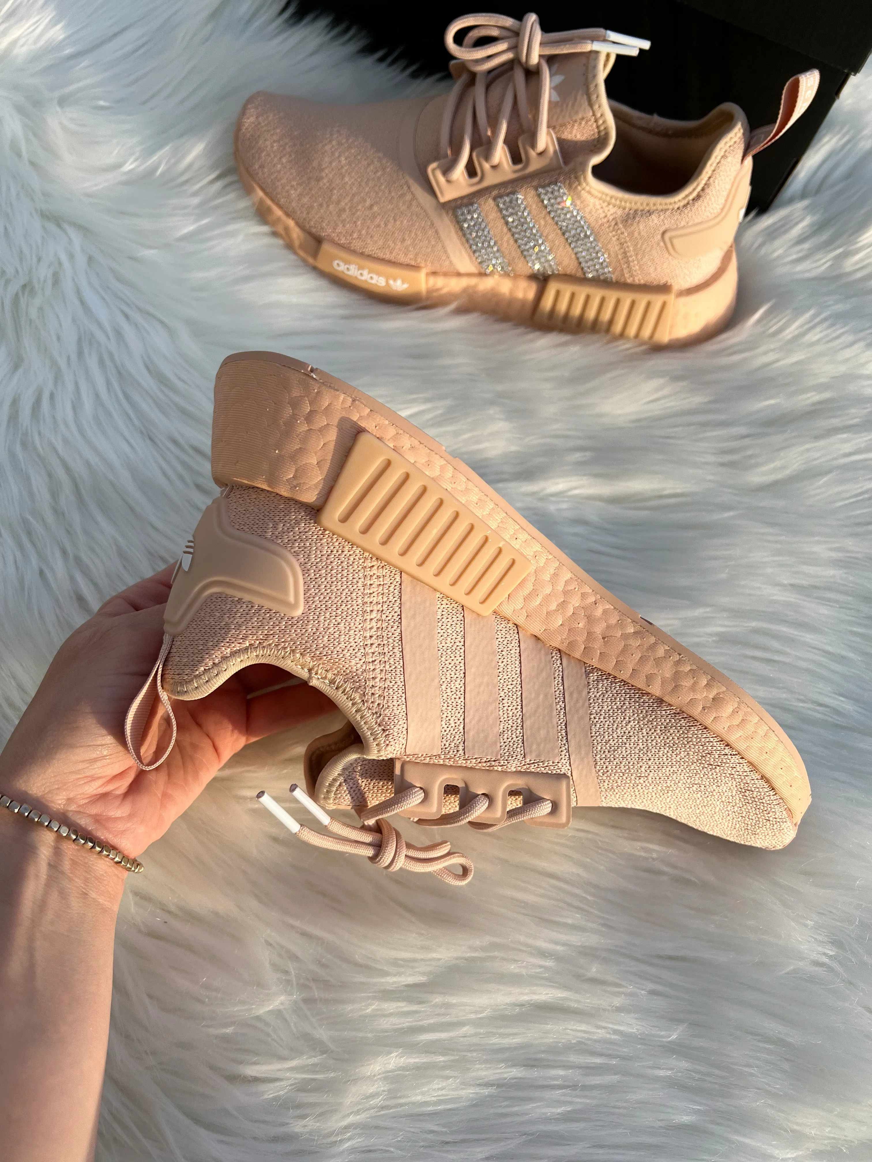 Tan Swarovski Womens Adidas NMD