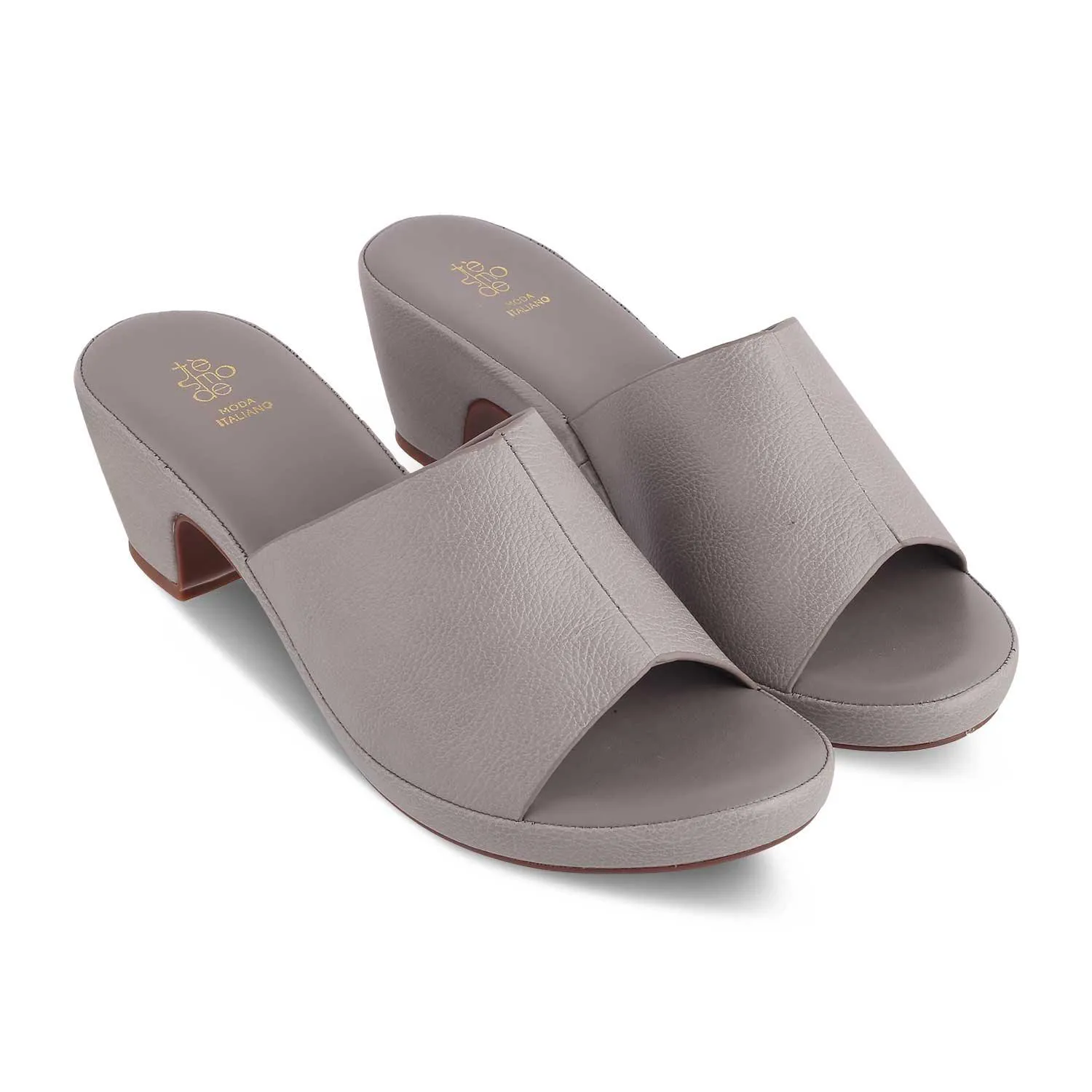 The Brixyed Grey Women's Casual Block Heel Sandals Tresmode