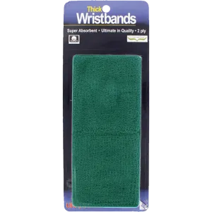 Thick 2-Ply Wristband - Green