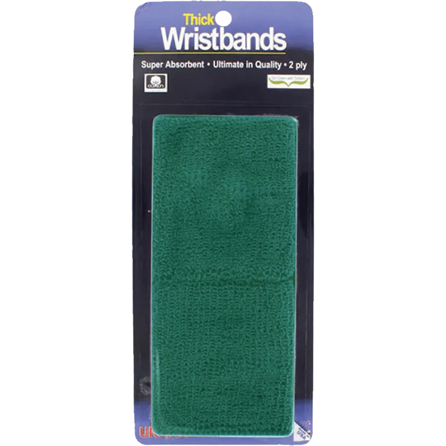 Thick 2-Ply Wristband - Green