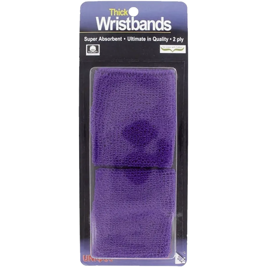 Thick 2-Ply Wristband - Plum