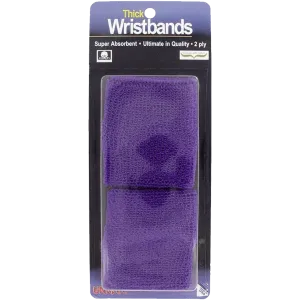 Thick 2-Ply Wristband - Plum