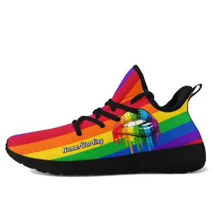 Thoughtful Corporate Gifts, Promotional Corporate Gifts Personalized Pride Rainbow Sneakers, Custom Love Shoes, Rainbow Shoes,FN-051-23023001