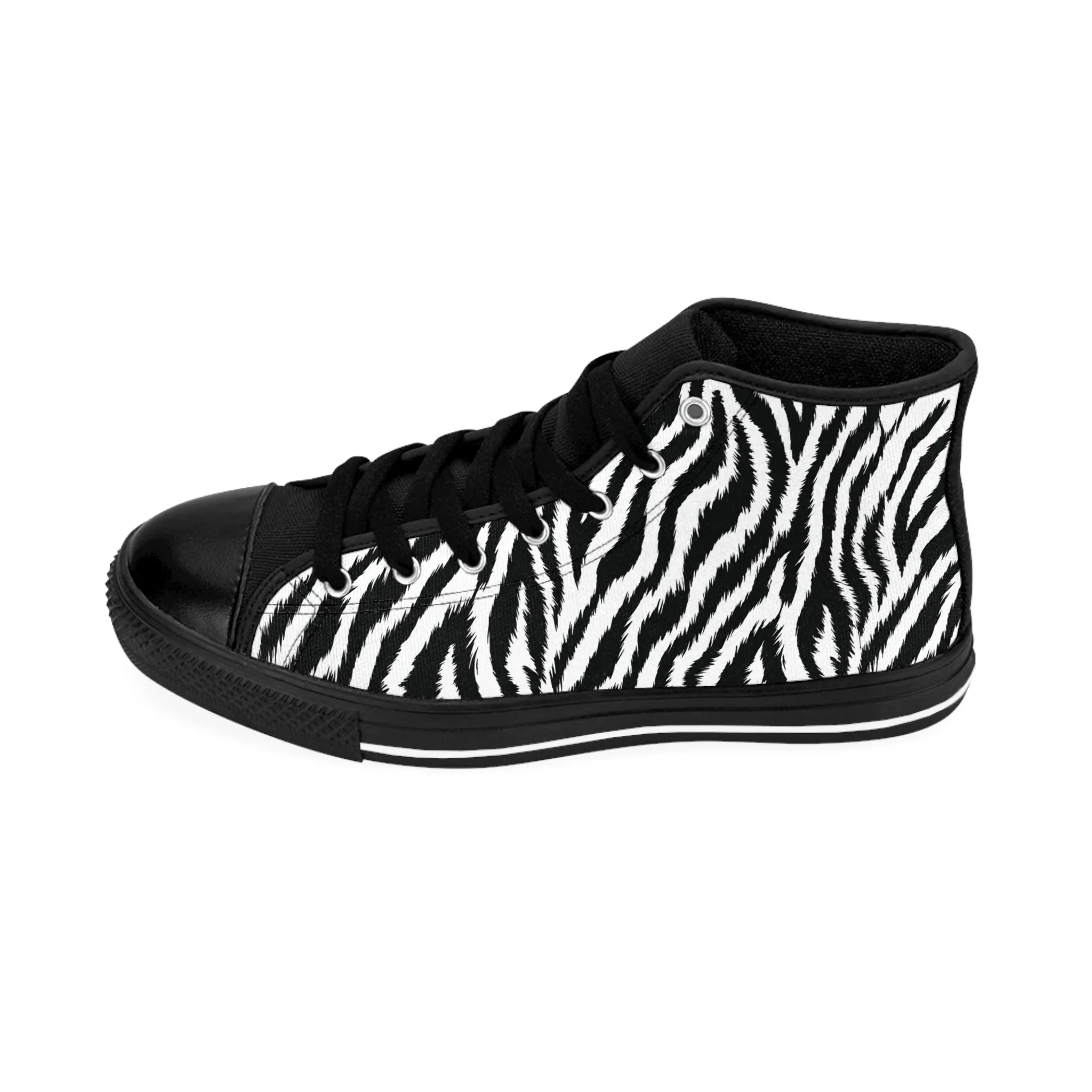 Tiger Stripe Pattern Men's Classic Sneakers