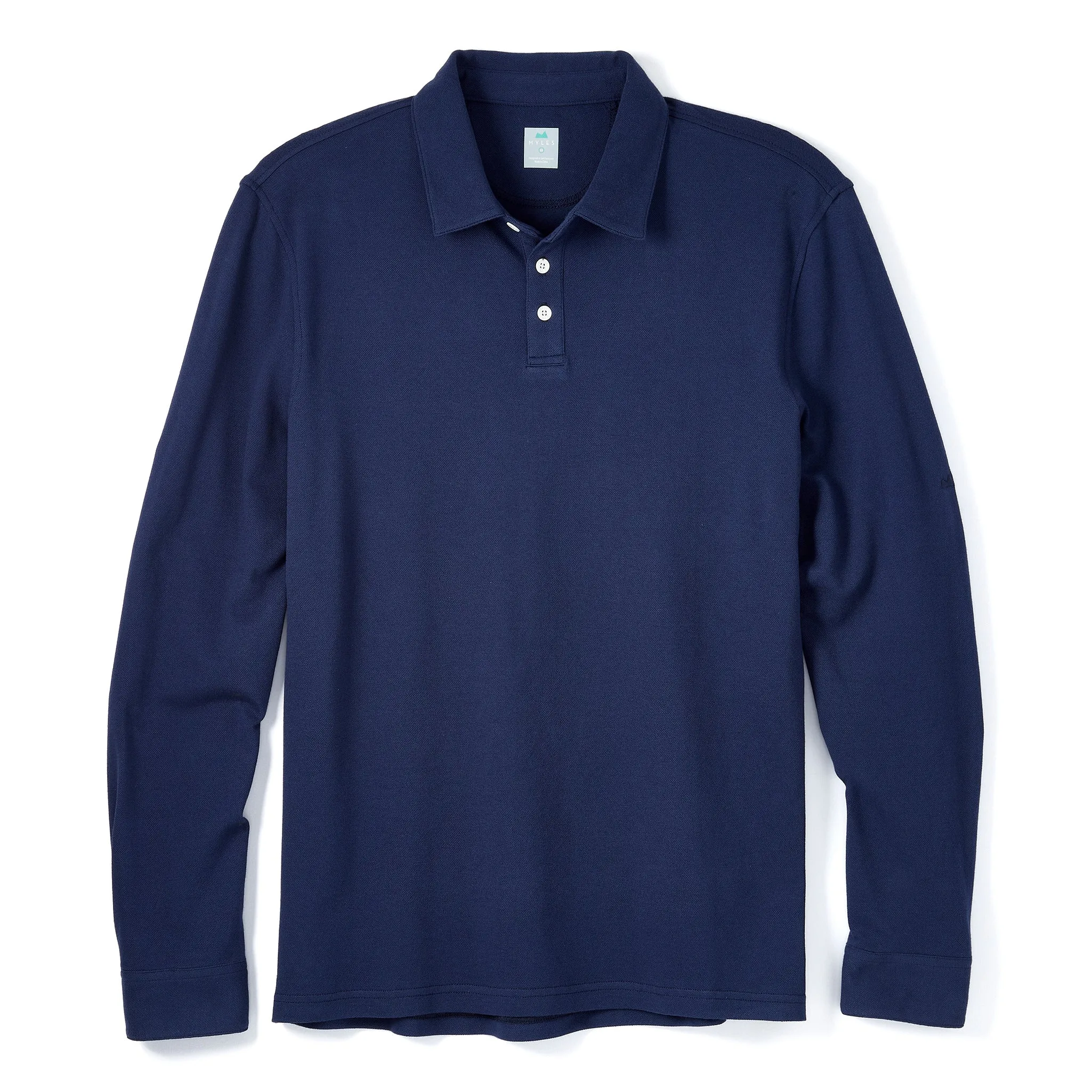 Tour Polo Long Sleeve in Deep Sea