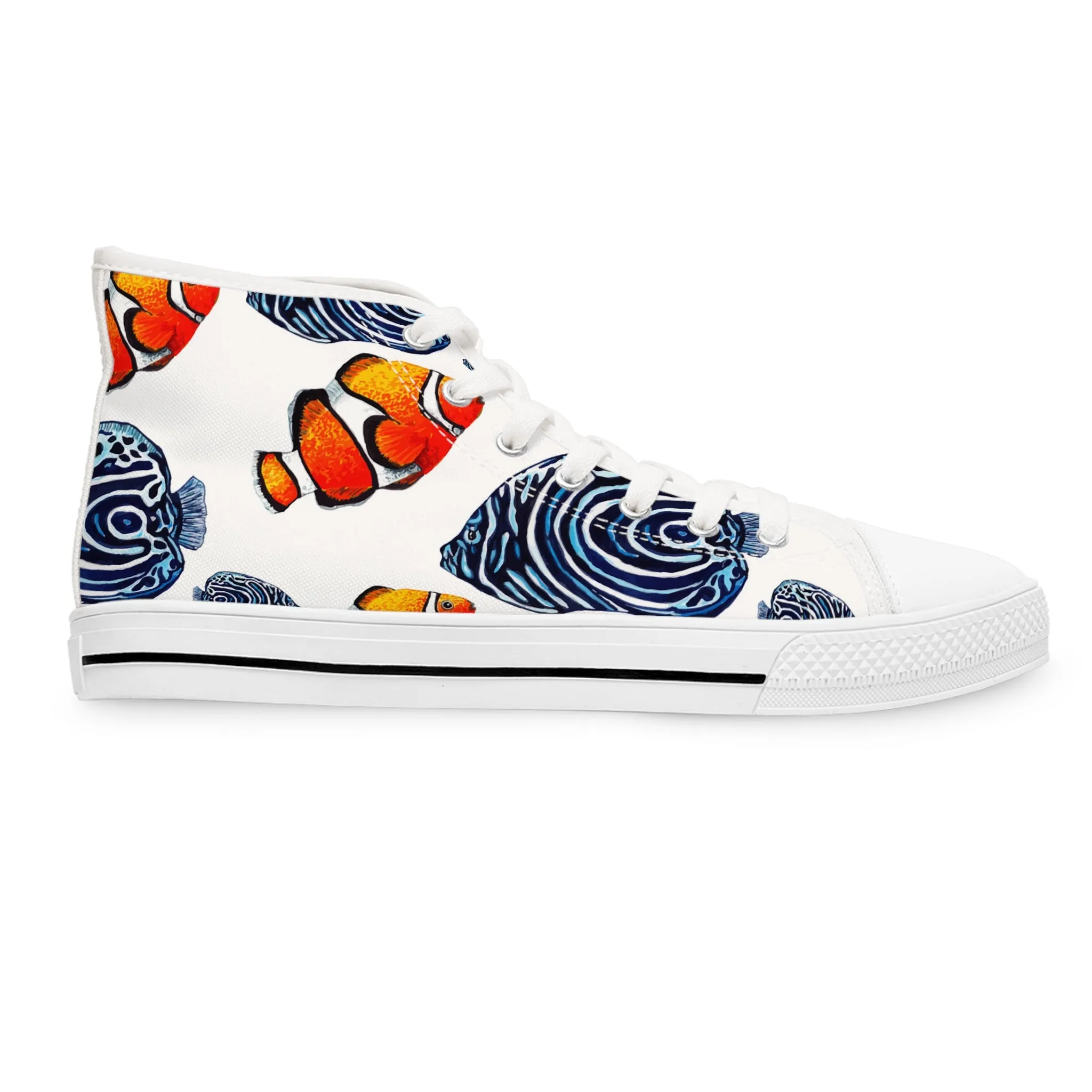 Tropical Clown Fish Women's High Top Sneakers