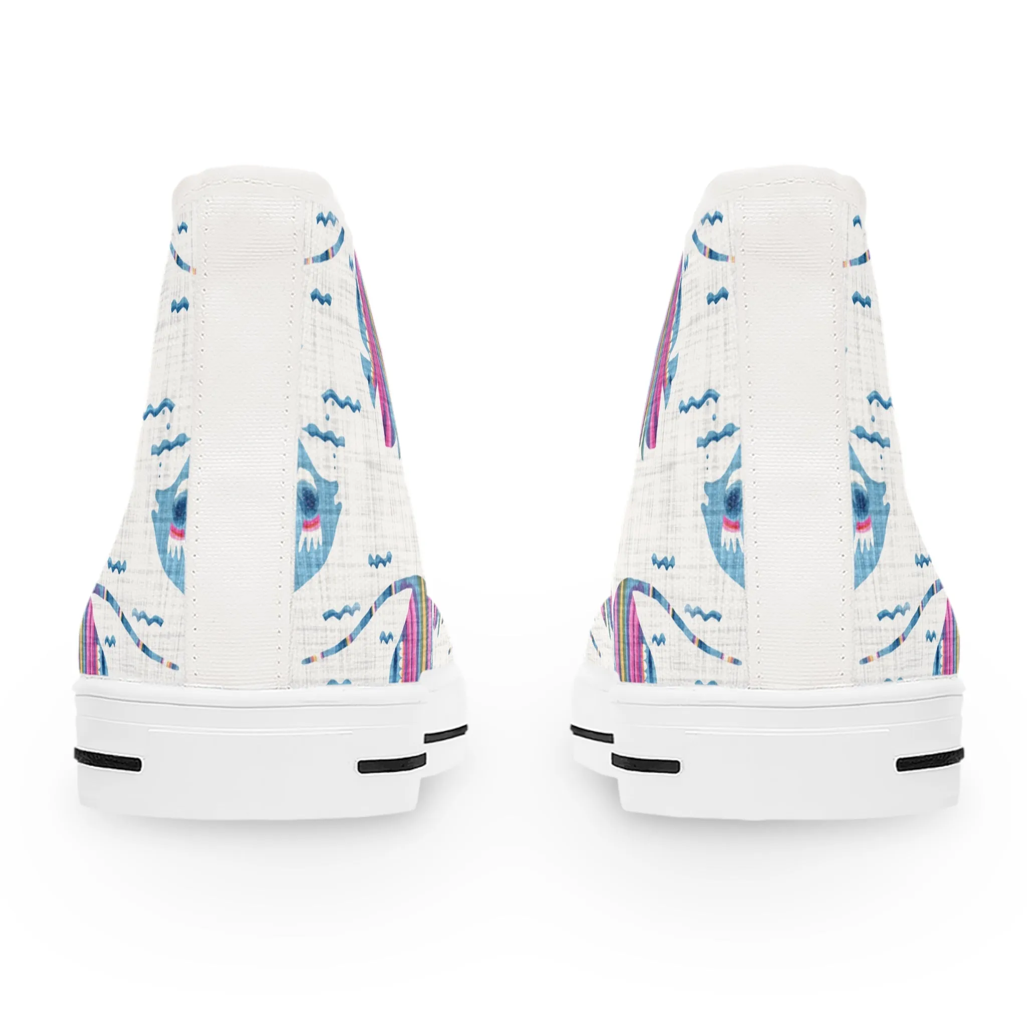 Tropical Colorful Fish Women's High Top Sneakers