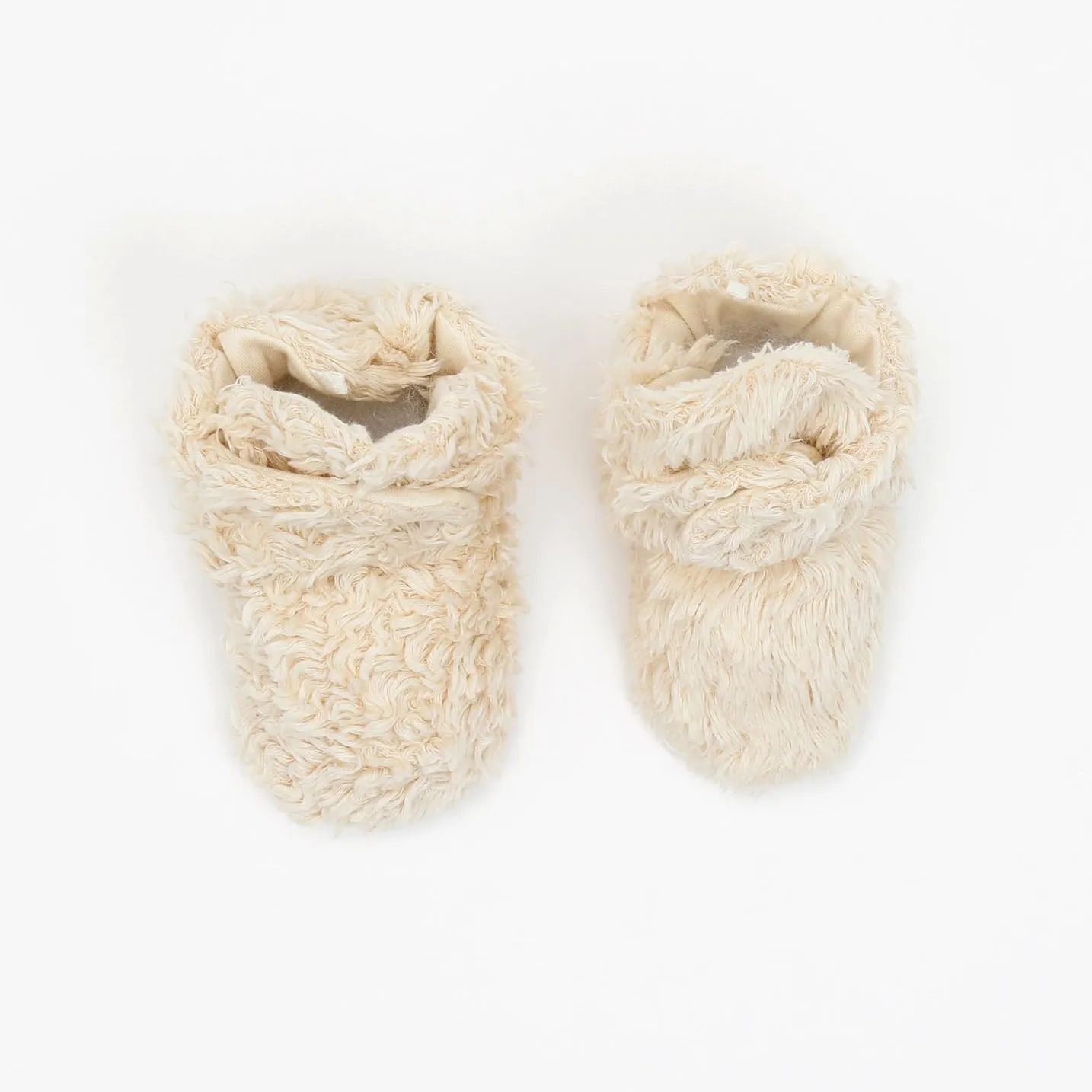 Under the Nile Organic Faux Fur Baby Snap Booties