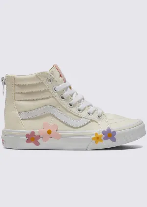 Vans Junior Sk8-hi Zip Flower Shoes