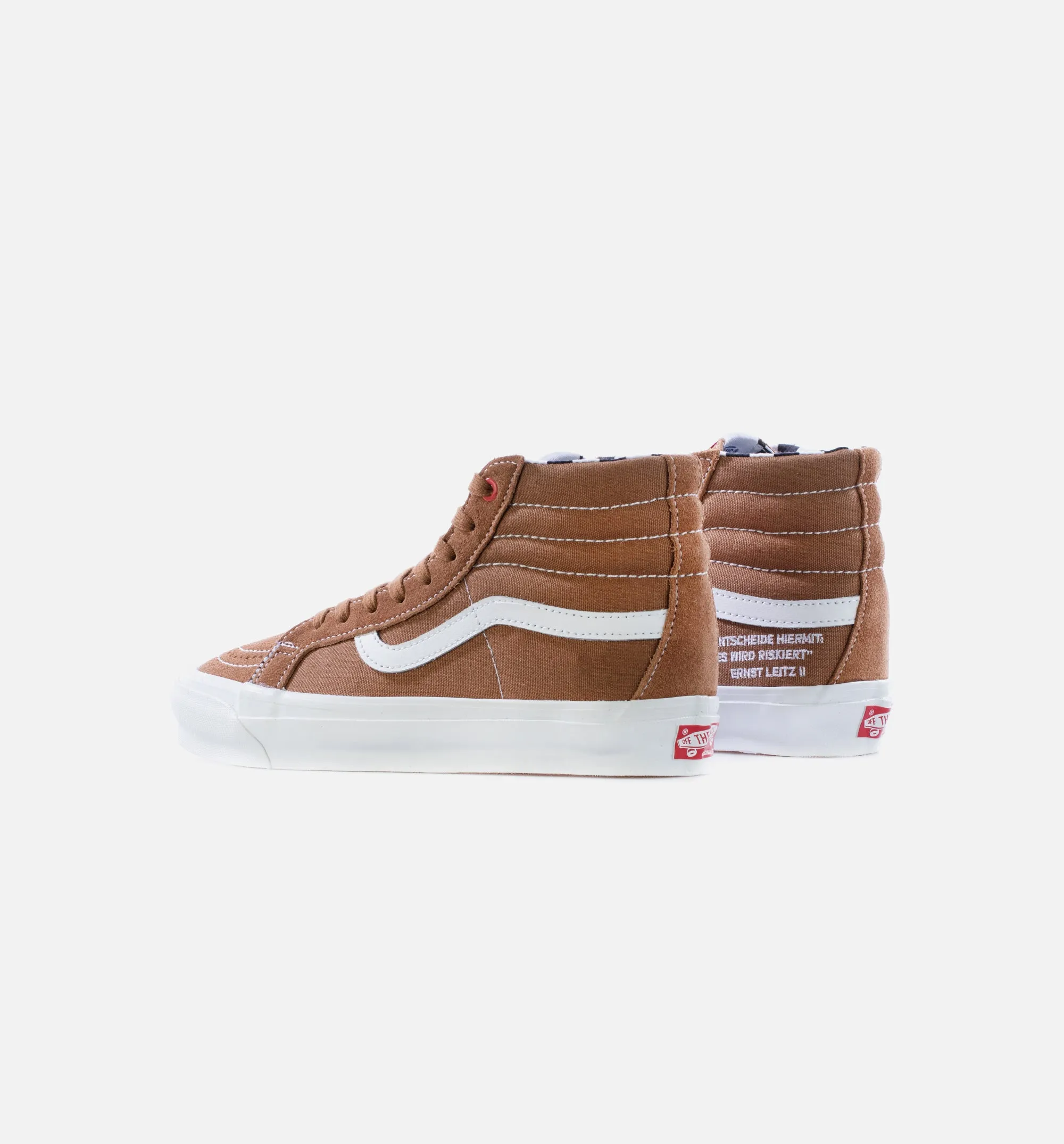 Vault x Ray Barbee OG SK8-Hi Mens Skate Shoe - Light Brown/White