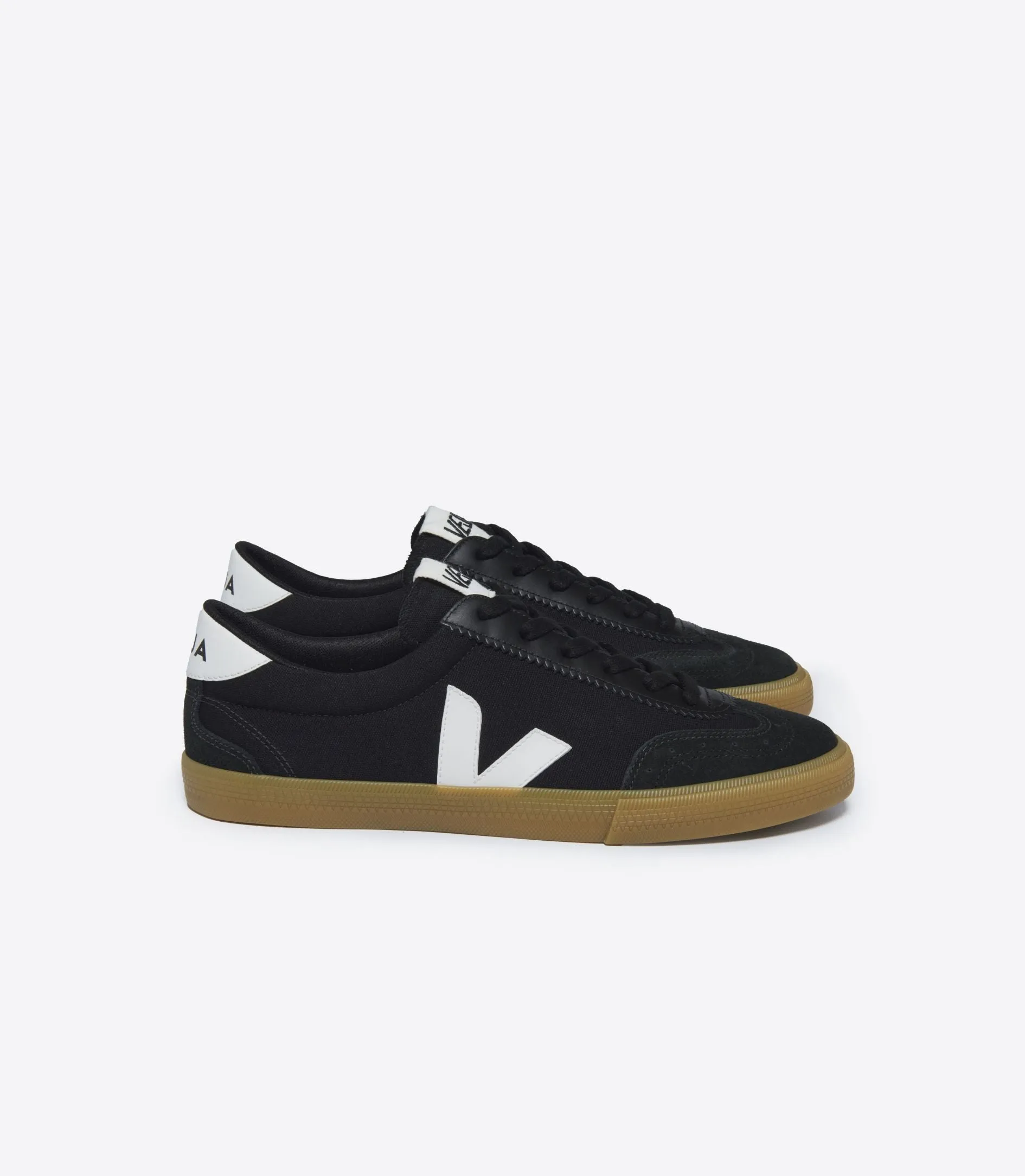 VEJA - Volley Canvas M - Black / White / Natural