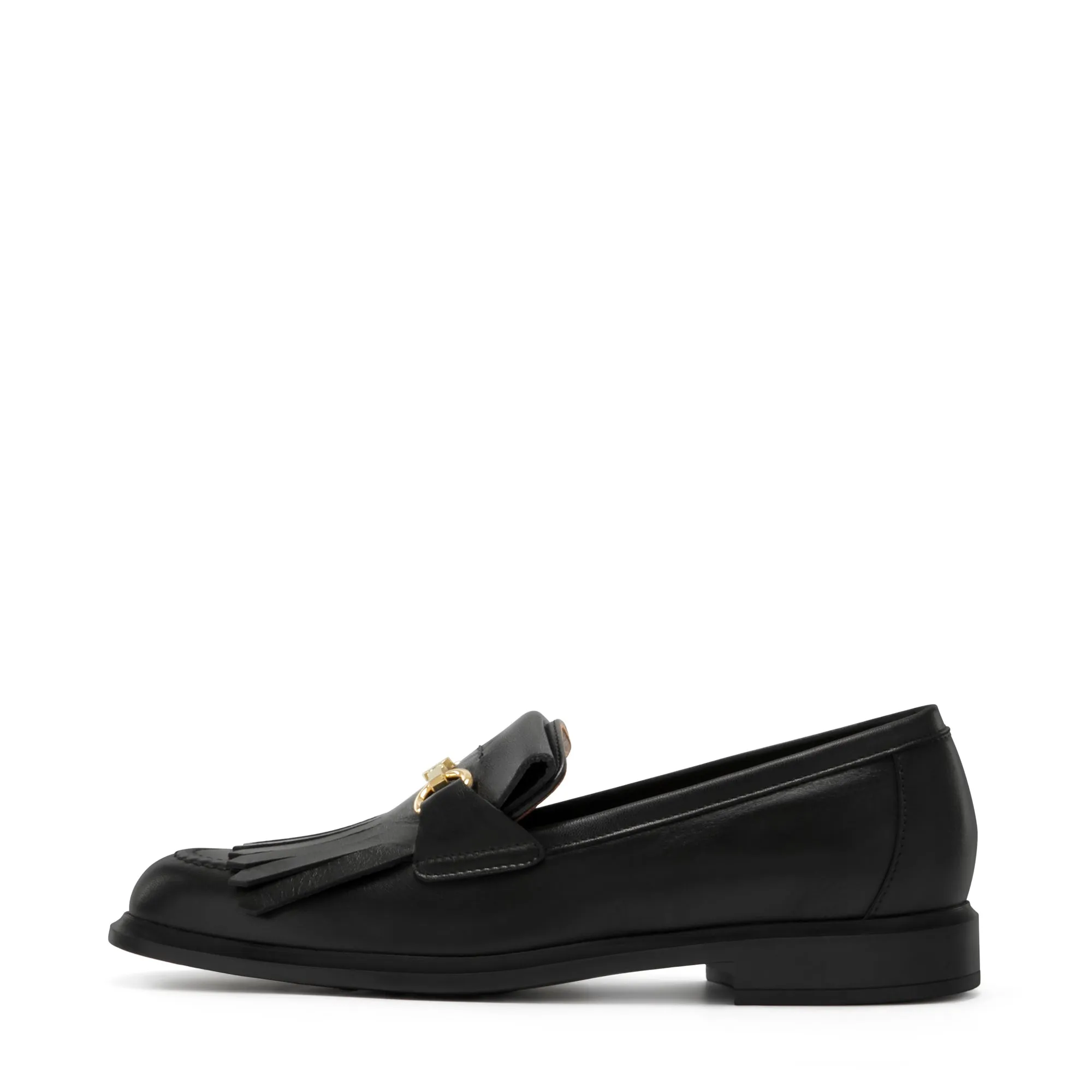 Vendôme Lave black calfskin leather loafers