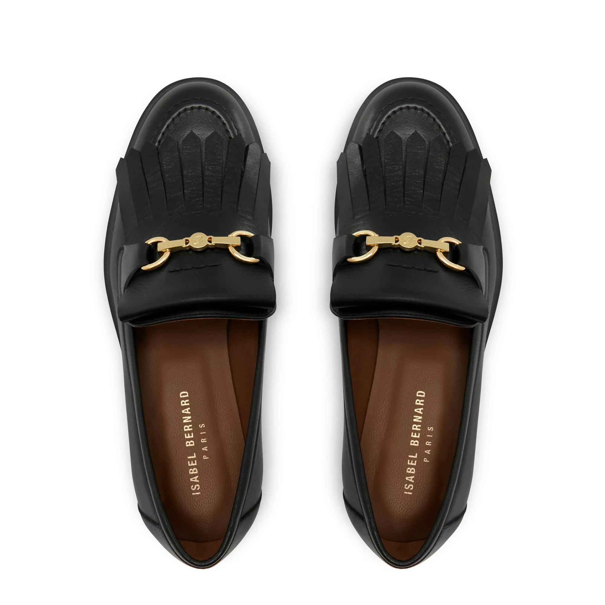 Vendôme Lave black calfskin leather loafers