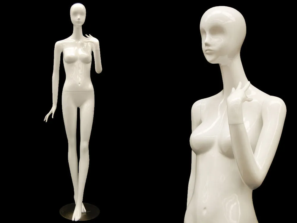 White Female Abstract Mannequin MM-IVY4