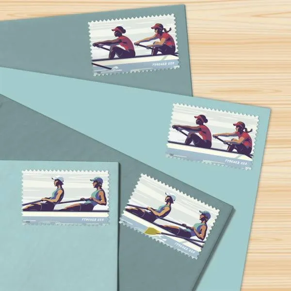 Women's Rowing Forever 1st Class Postage Stamps