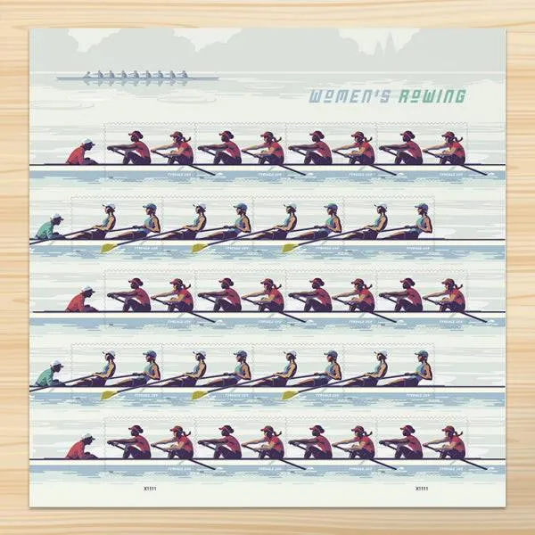 Women's Rowing Forever 1st Class Postage Stamps