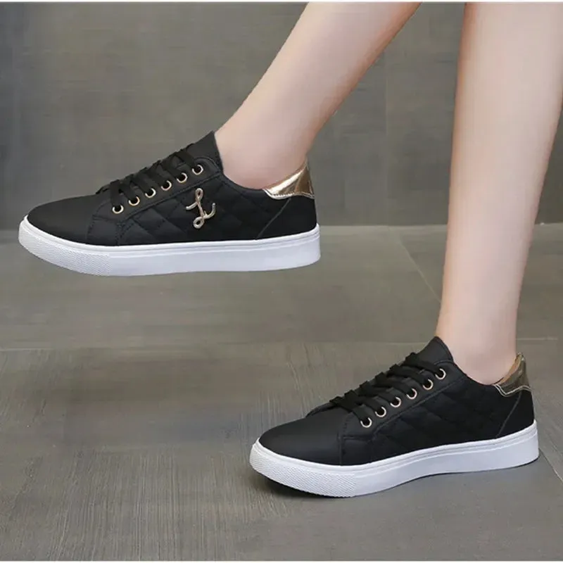 Women's Sneakers Fashion Breathable Flat Shoes Woman Soft Sole Walking Vulcanized Shoes Women Casual Sneaker Zapatos De Mujer