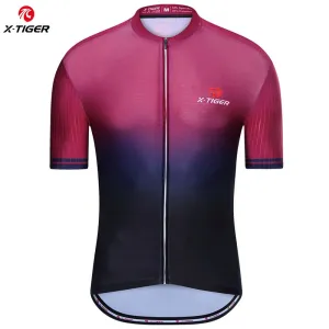 X-TIGER Cycling Jersey Mens Bike Shirt Short Sleeve