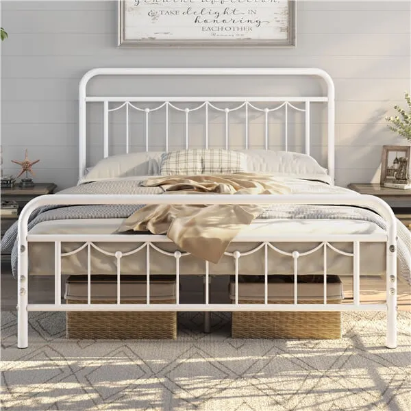 Yaheetech Strong Heavy-Duty Metal Bed Frames